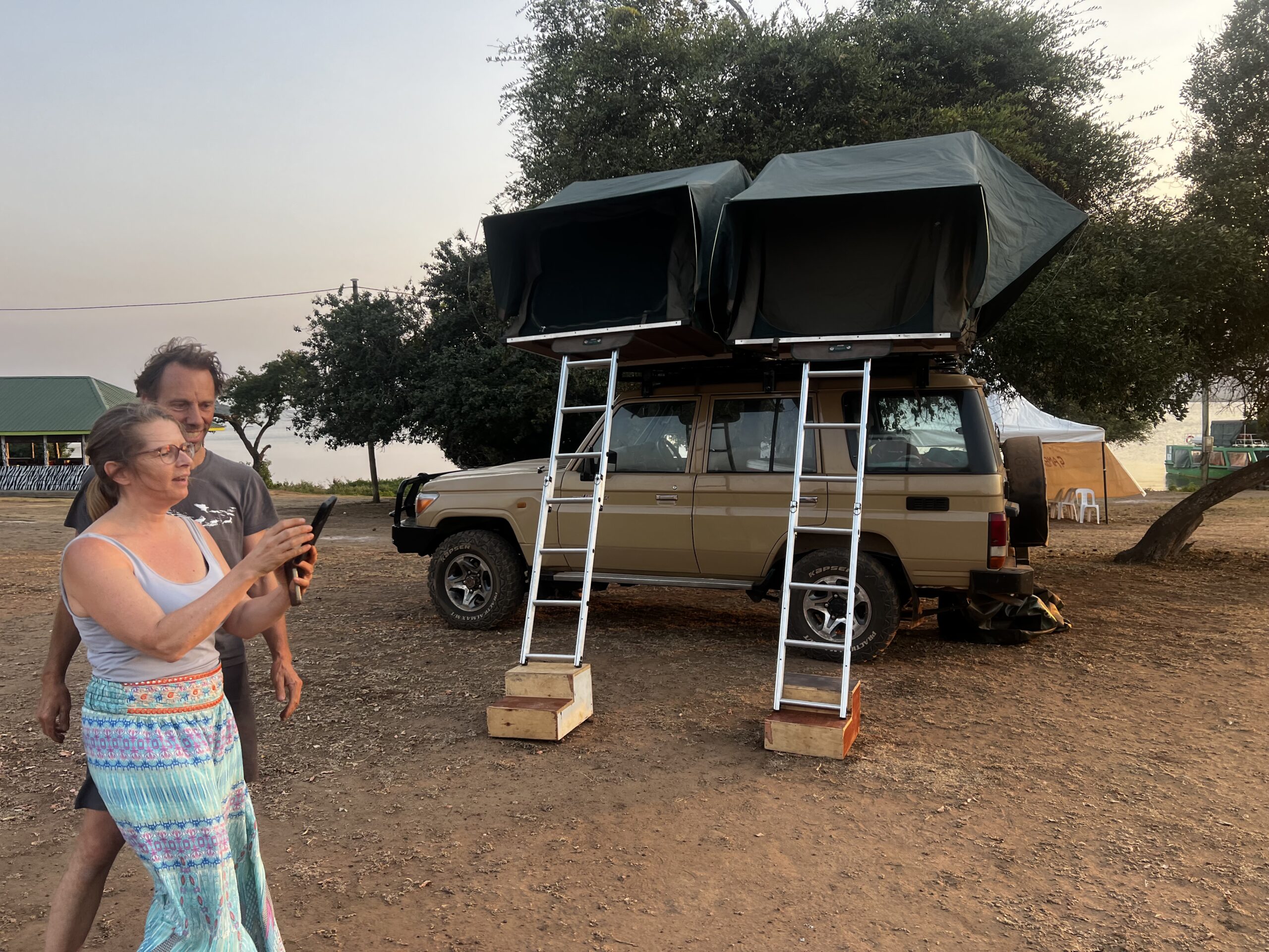 car rental Uganda with rooftop tent